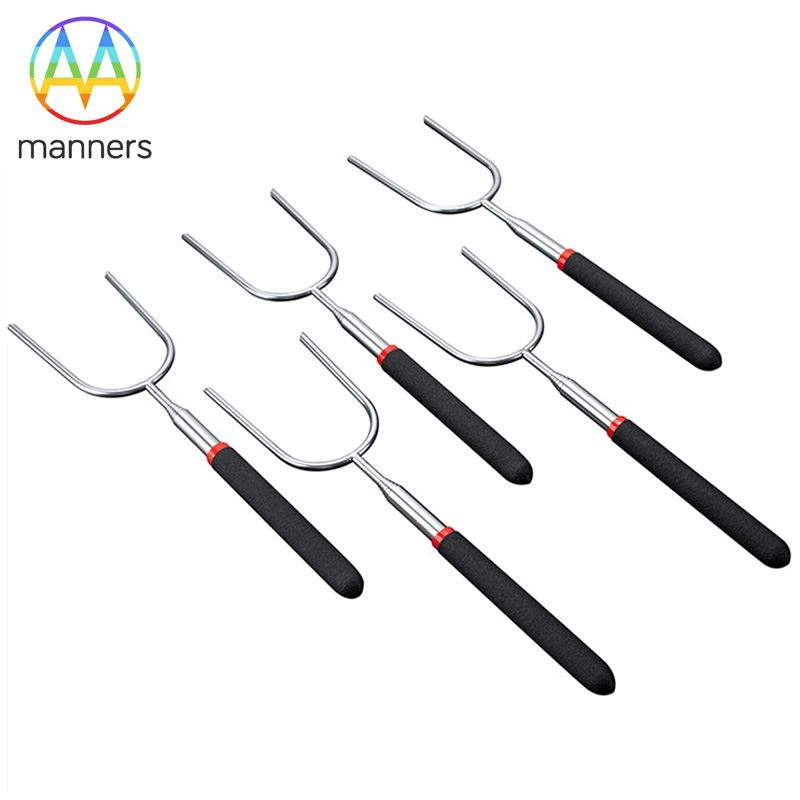 Japonijos klientas 2800 Pcs Custom Teleskopinis Bbq Mėsos šakutės baigė, ties...